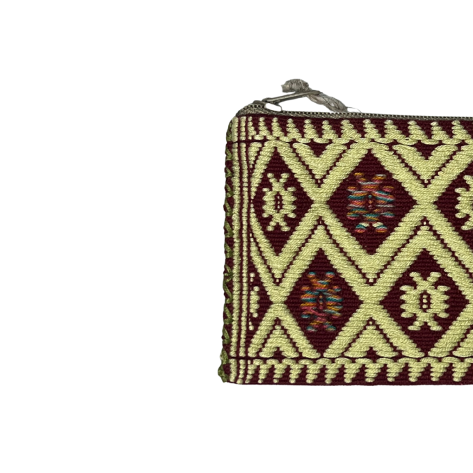 Monedero verde y marrón