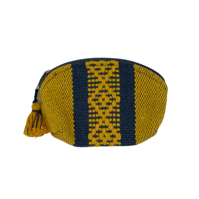 Monedero amarillo y gris