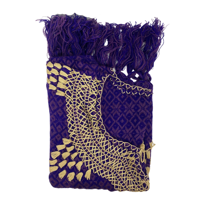 Blusa bordada Tzotzil morado